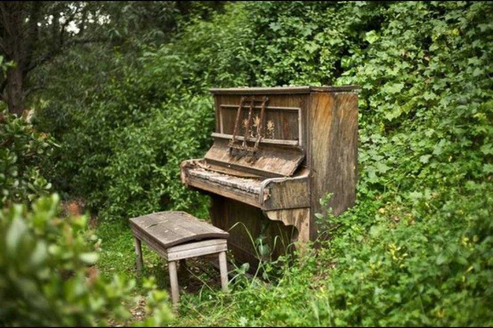 décorer son jardin piano recup