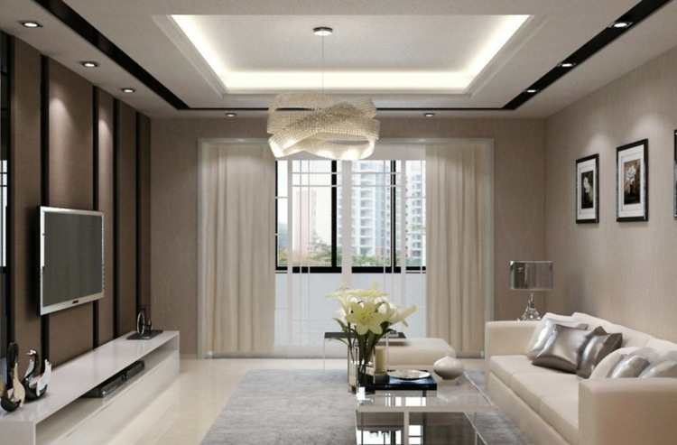 décoration intérieur salon moderne nuances beiges