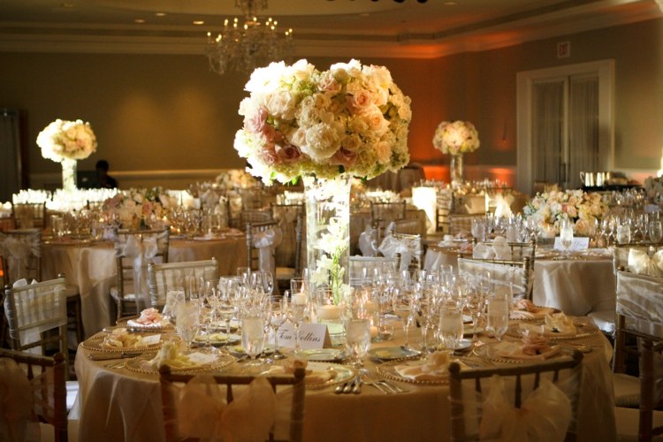 idee deco florale elegante table