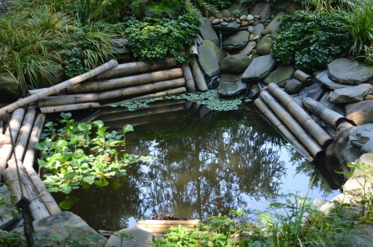 idee decoration moderne bassin jardin