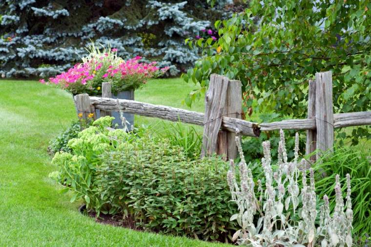 clôture de jardin bois idée original 