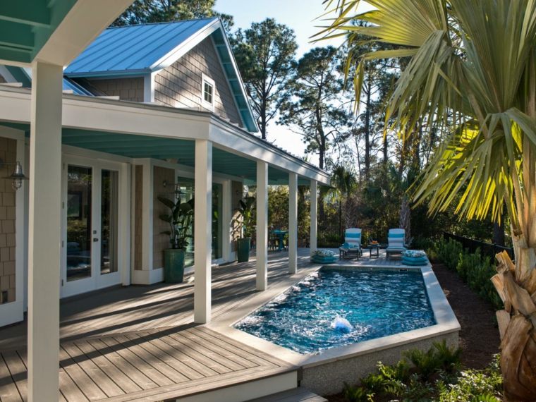 terrasse piscine idée maison jardin 