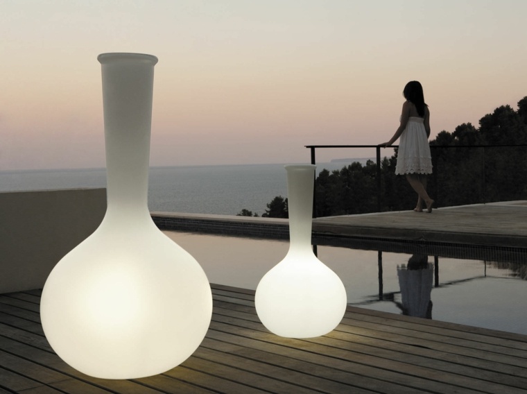 Pots de jardin lumineux, design Teresa Sapey chemistubes