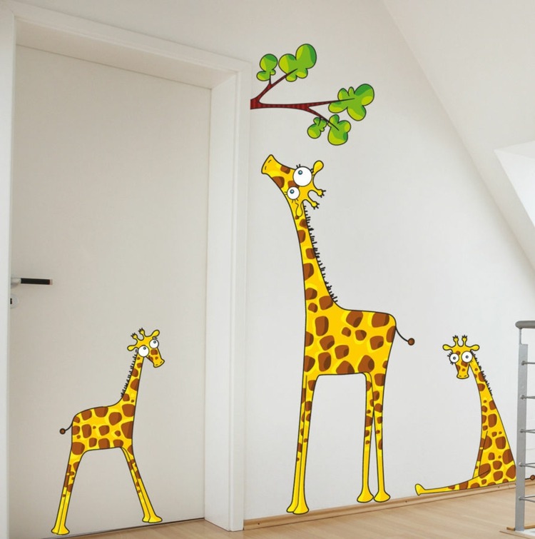 stickers chambre enfant girafes
