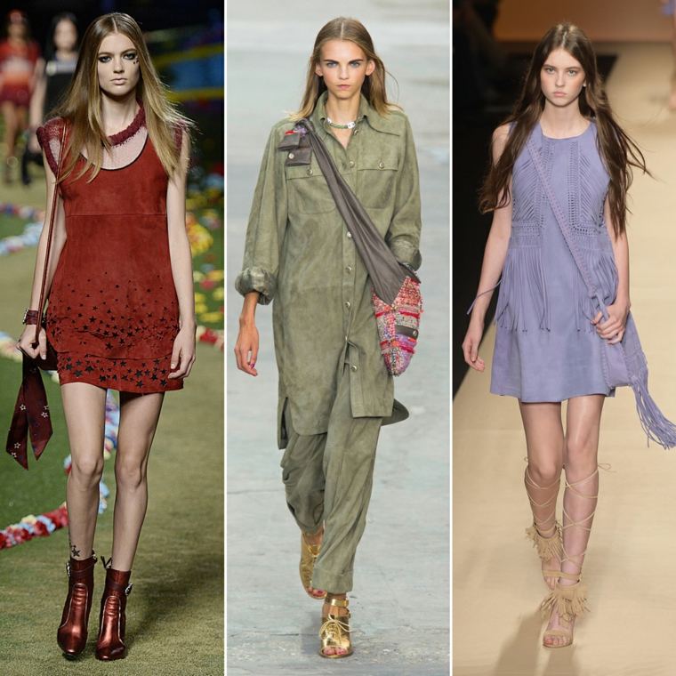  tendance mode femme 2015 suède robe 