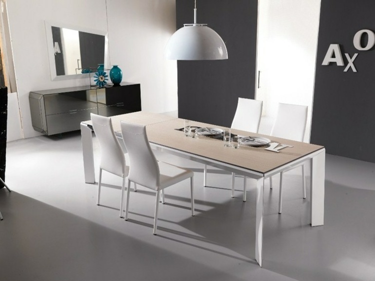 table salle a manger blanche Ozzio Design