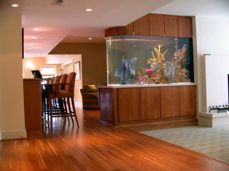 aquarium complet meuble bois