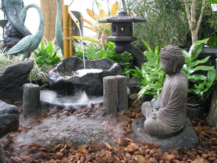 jardin japonais idée déco bassin d'eau