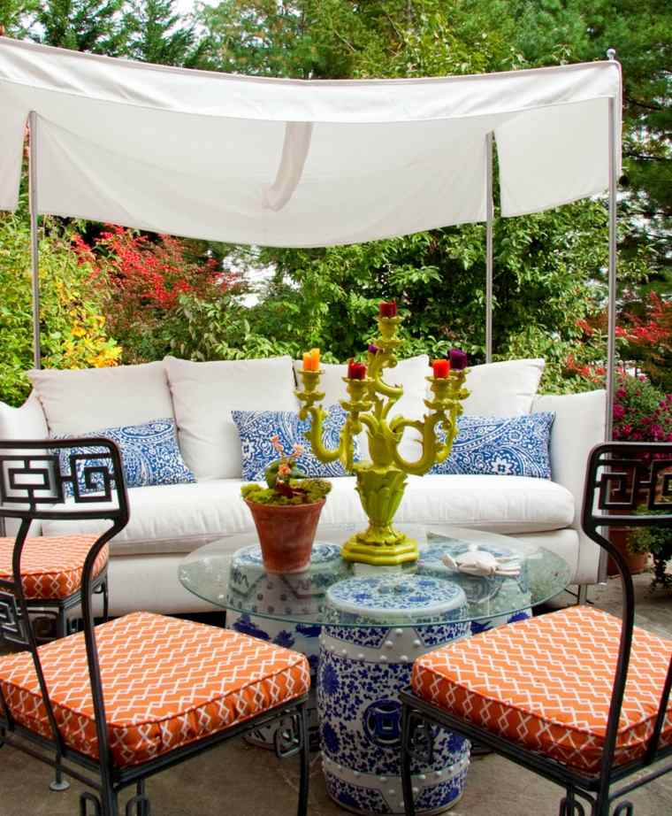 photo décorer terrasses meubles jardin