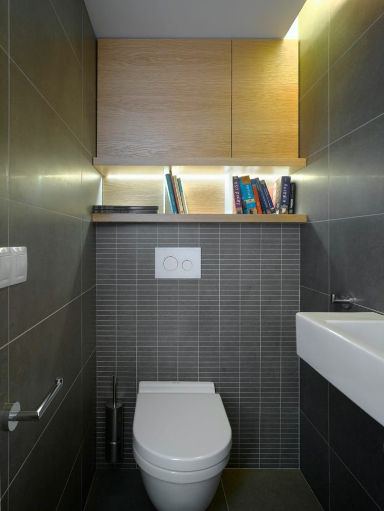 toilette design moderne aménagement salle de bain 