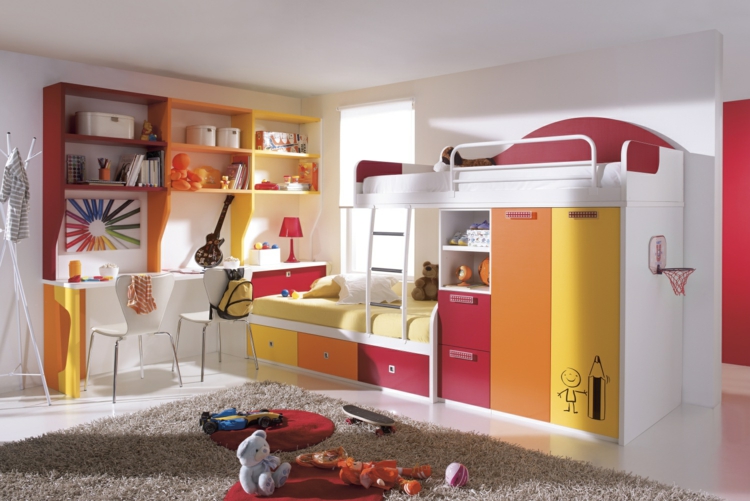 idées en images meuble de rangement chambre enfant Ikea moderne
