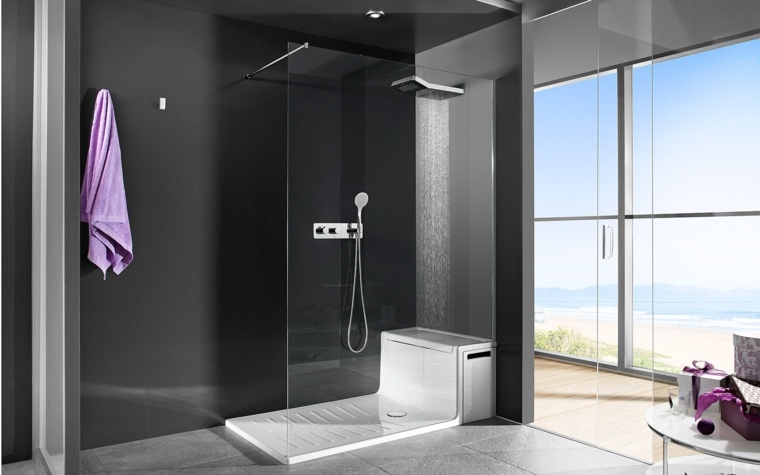 salle de bain avec douche italienne 