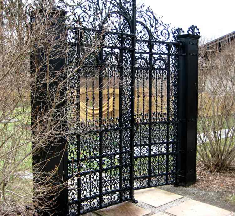 portail jardin fer design