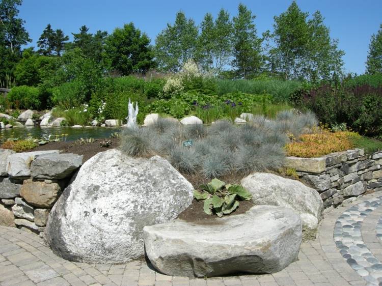 rocaille de jardin minimaliste