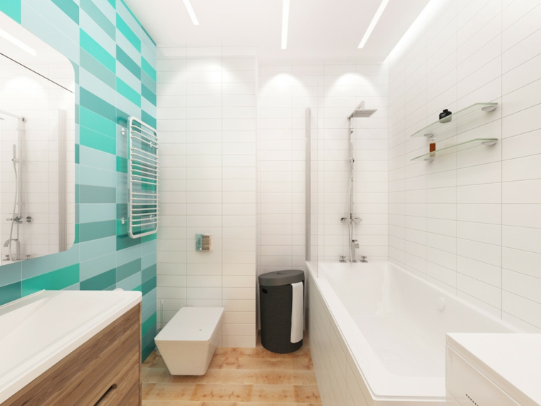 aménager petit studio idée salle de bain design zed design