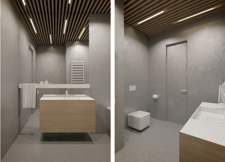 salle de bain moderne design toilettes