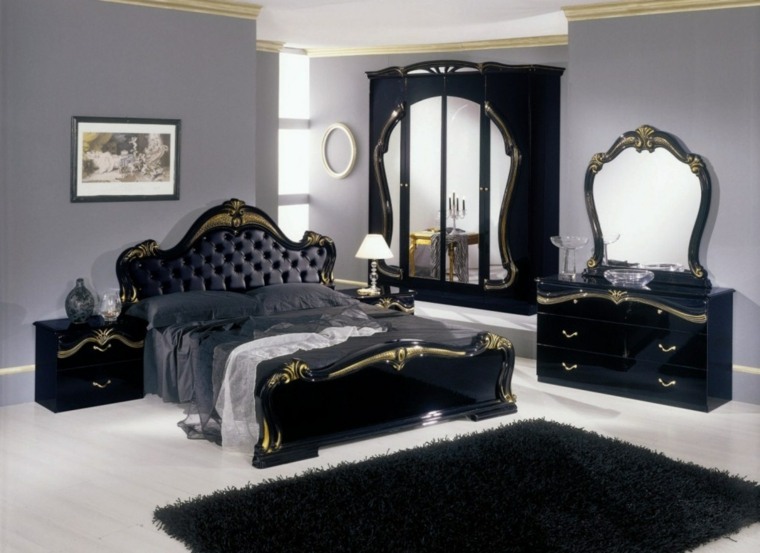 têtes de lits originales design chambres en noir