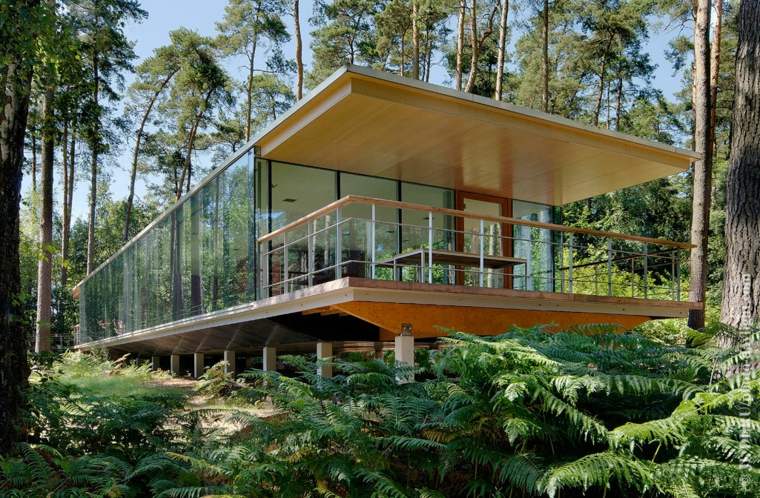 aménagement extérieur terrasses en bois de maisons architecte