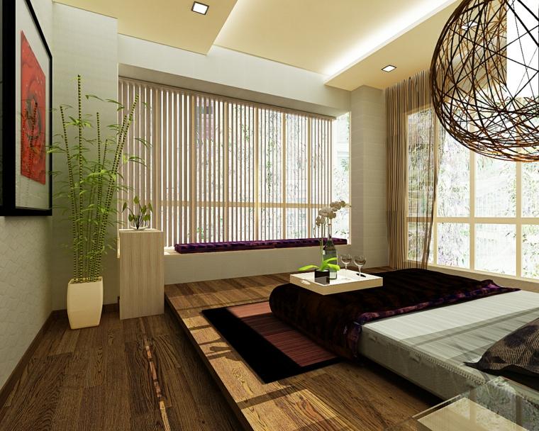 chambres revetement sol bois design zen
