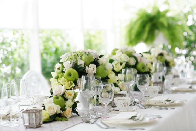 compositions florales centre de table