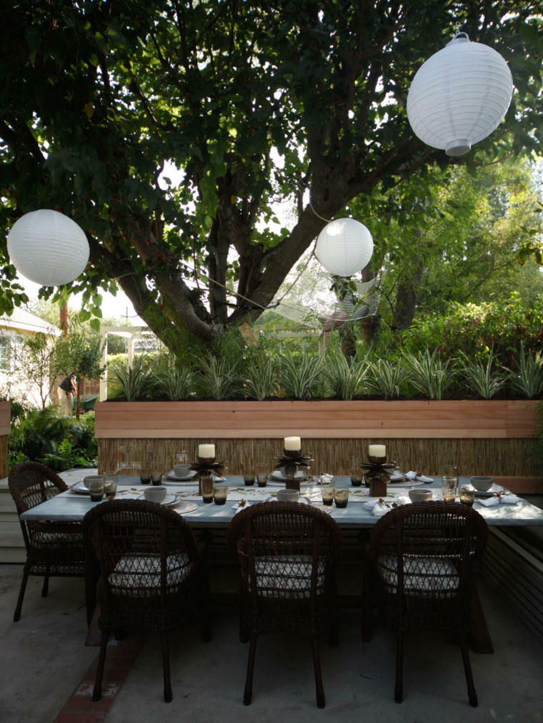 idee espaces repas déco tables de jardin et terrasse