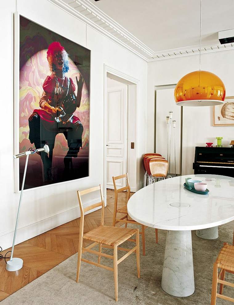 décoration de salle à manger tableaux modernes et design d'intérieur