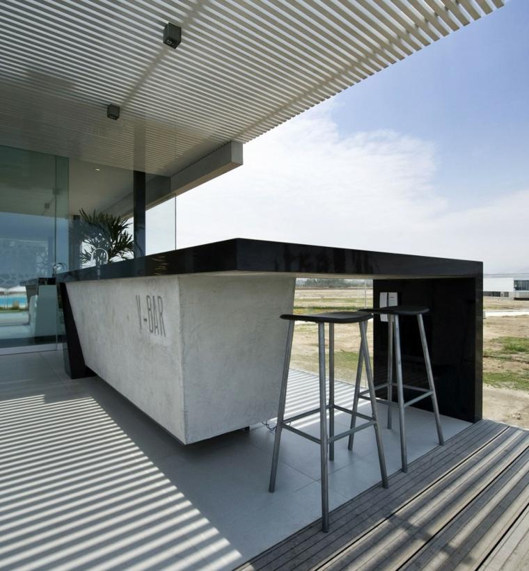 design bar extérieur terrasses modernes