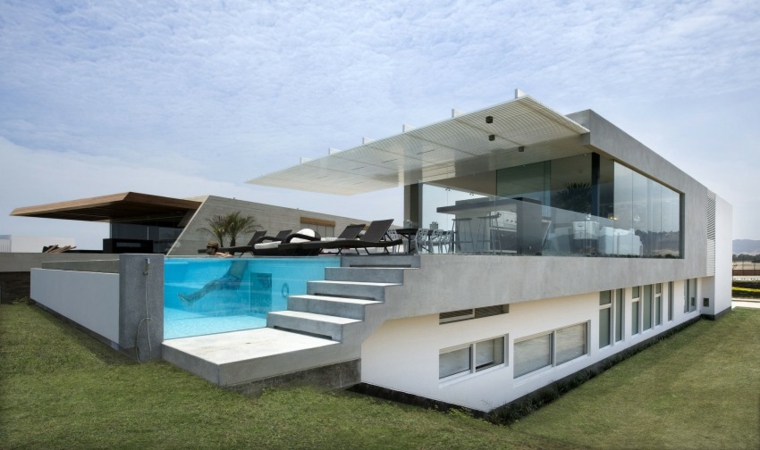 maisons contemporaines avec terrasses