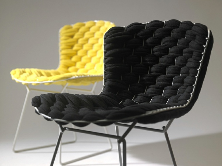 design meubles salon et salle manger chaise bertoia housses
