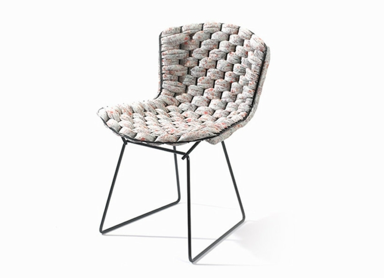 meubles salon design moderne chaise bertoia