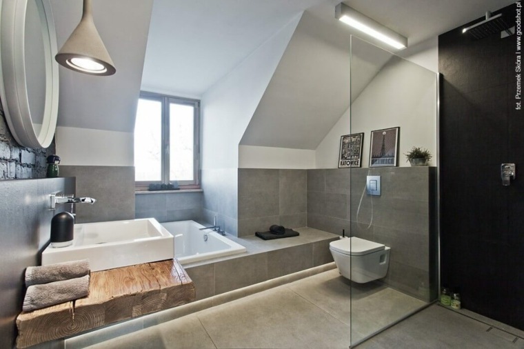 moderne intérieur salle de bain luminaire suspendu dominika-trzci
