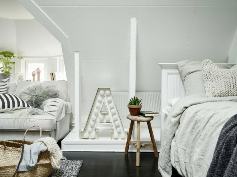 chambres et petits espaces decoration scandinave aménagement adulte