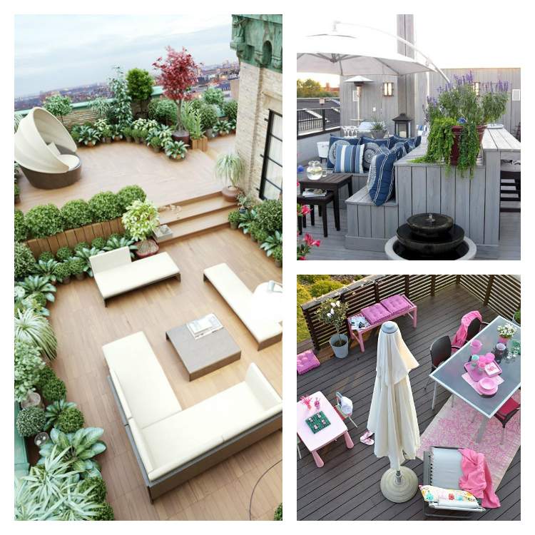 jardin toit terrasse en ville idée aménagement