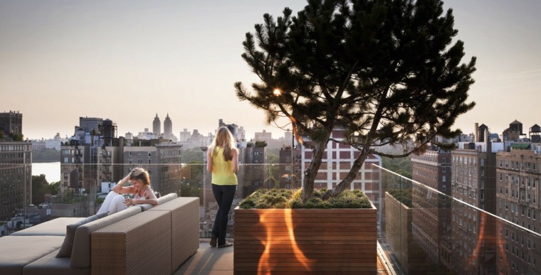 terrasse toit ville modernes idées aménagement
