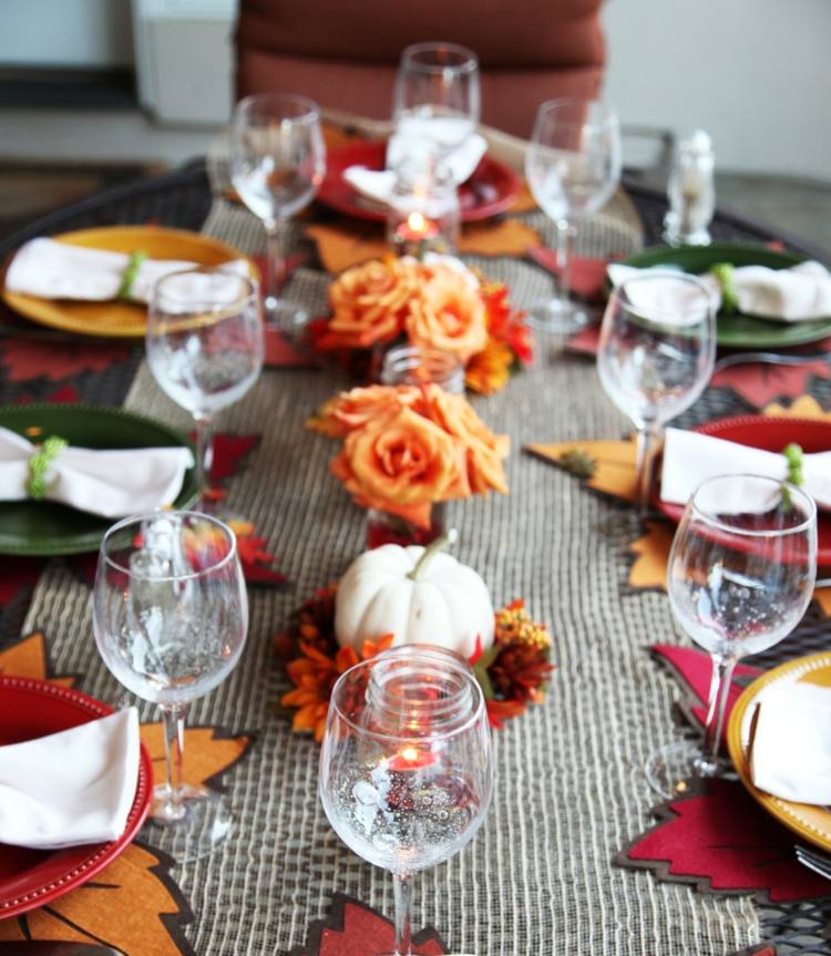 decoration table automne idee