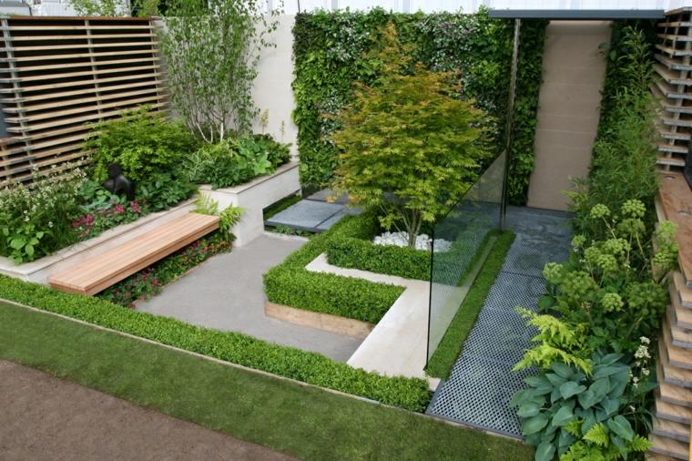 decoration jardin design avec petit patio moderne