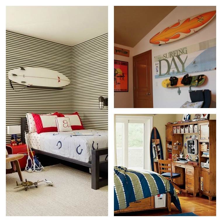 idées décor chambres coucher surf