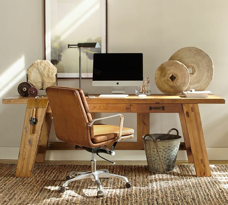 mobilier bureau table bois massif
