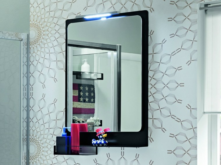design contemporain idée mur miroir salle de bain cadre hito-miroir-arblu