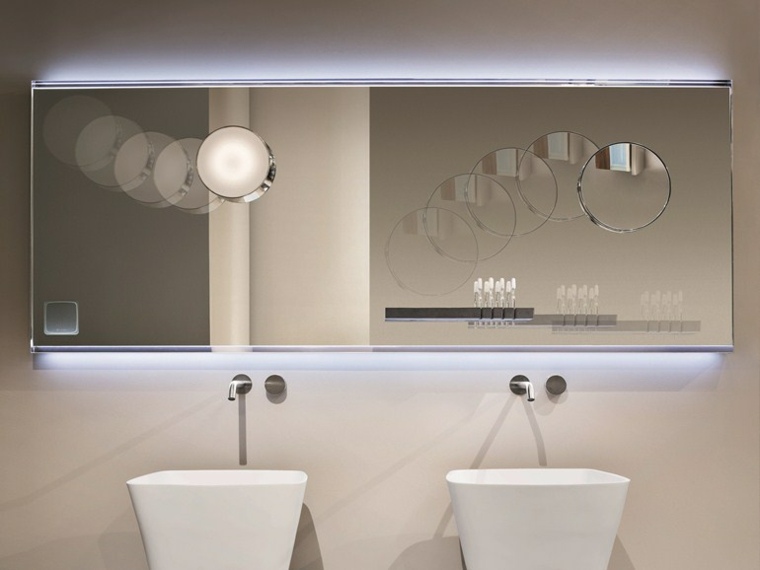 salle de bain idée miroir design moderne aménagement 