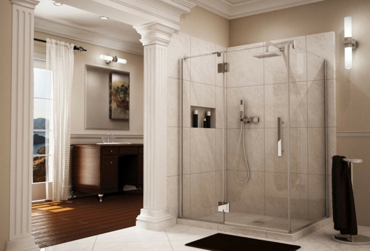 salle de bain moderne douche