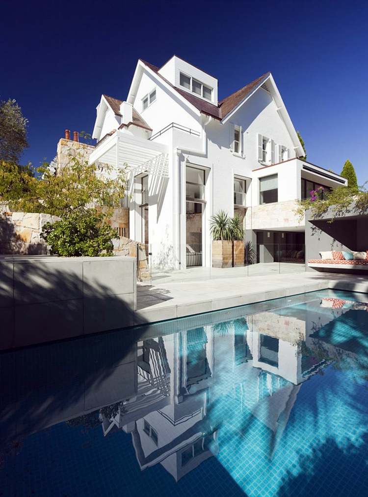 terrasse avec piscine deco contemporaine