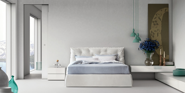 tetes de lit capitonnees chambre design moderne