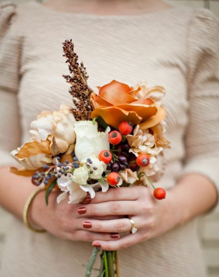 mariage bouquets d’automne