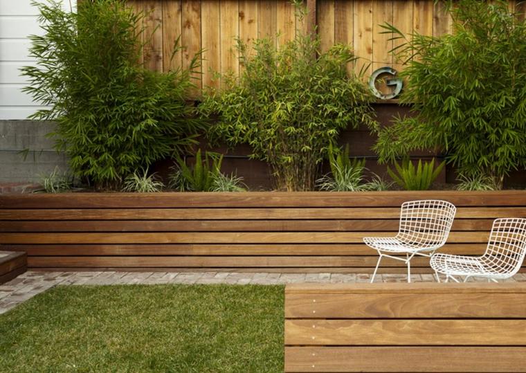clôture et jardin exterieur minimaliste