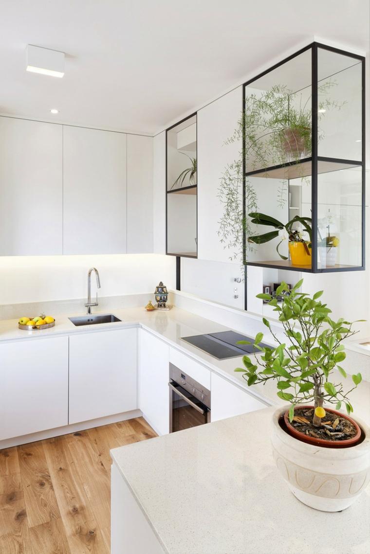 cuisine intérieur blanc design déco idée meuble