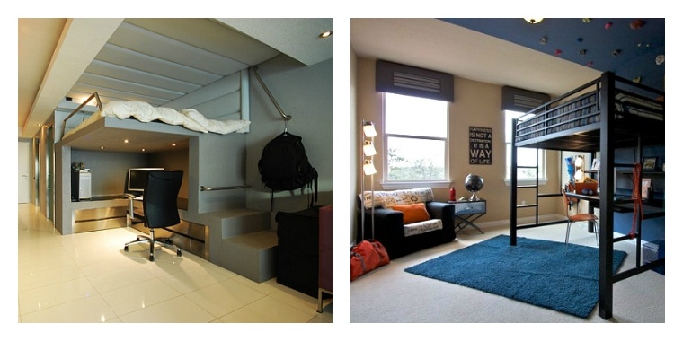 design petit appartement chambre lit adulte