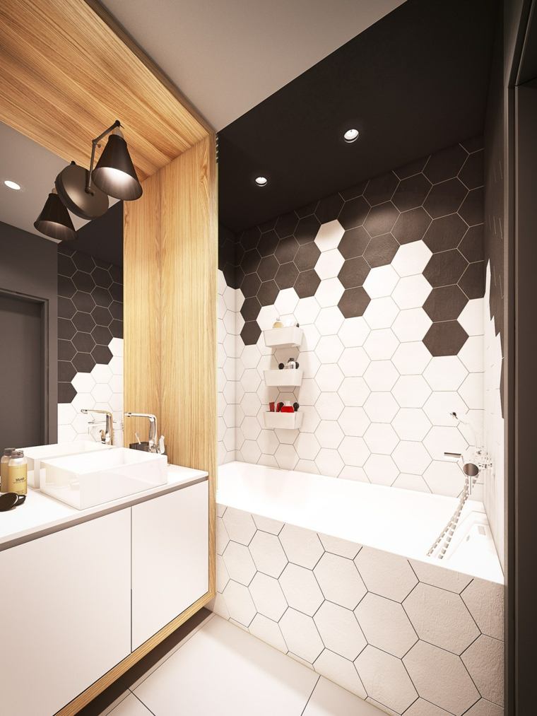 carreaux salle de bain design appartements 