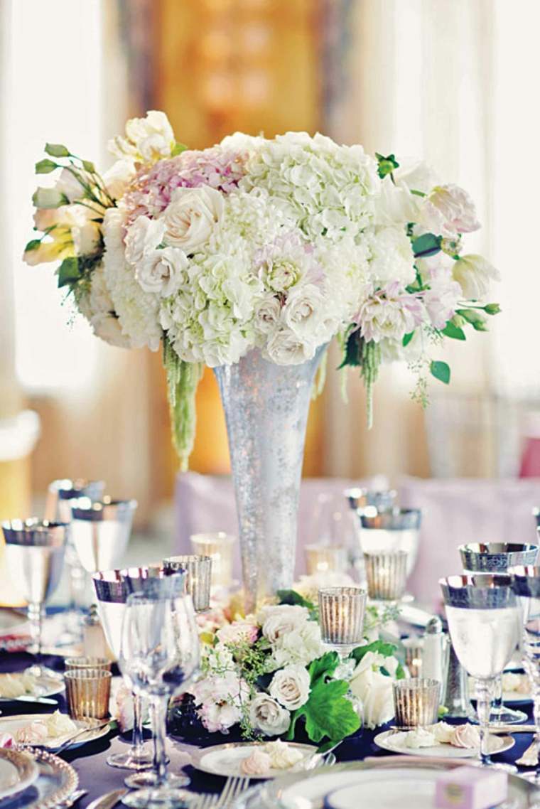 bouquet de fleurs mariage idée centre de table déco 