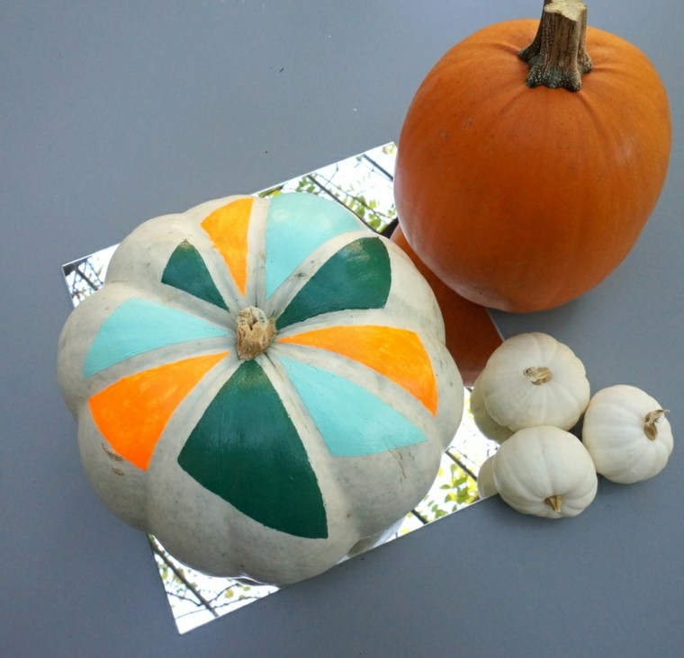 halloween décoration citrouille orange peinture idée déco à bricoler DIY